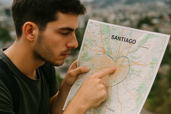 photographic Un joaven con un mapa en su mano esta buscando la mejor ruta para llegar a destino Su mano esta apuntando un lugar marcado El mapa muestra-1 photographic Un joaven con un mapa en su mano esta buscando la mejor ruta para llegar a destino Su mano esta apuntando un lugar marcado El mapa muestra-1